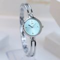 Fashion Small Dial Silver Bracelet Watch for Women Alloy Strap Quartz Ladies Watch.