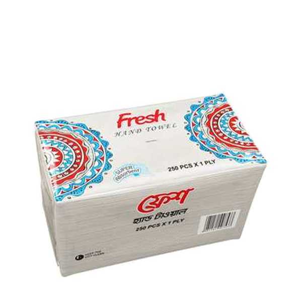 Fresh%20Hand%20Towel%20Tissue%20Paper%20-%20250%20Pcs%20X%201%20Ply%20-12%20Box%20-%20Image%202