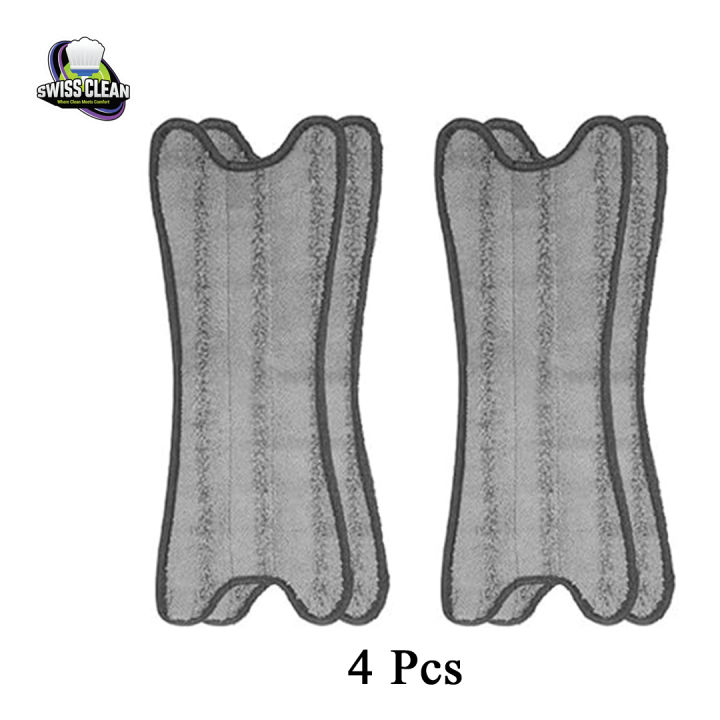 4pcs X‑Mop Pad Refill Set– Microfiber Reusable Floor Mop Replacement Pad for X-Mop