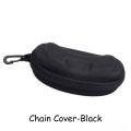 Fashion chain cover Portable Zipper Eye Sunglasses Glasses Box Case Clam Shell Protector Hard box Sunglasses Hard Case Eye Glasses Black Clam Shell Zipper With Hook Shell Box New CV5 #chaincover. 