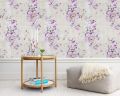 10MRetro Style Blooming Purple Flower Self Adhesive Wallpaper Floral Peel and Stick Wallpaper Funitures Cabinet Contact Paper. 