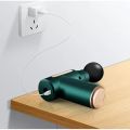 Mini Massager Deep Tissue Therapy Gun Powerful, Handheld Massage Gun for Deep Tissue Relief - Compact & Elegant Design, Massage Gun with 6 Speeds and 4 Massage Heads, 10 mm Amplitude Electric Hand Massager Fascia Deep Tissue for Neck Shoulder (GREEN). 