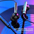 5d Sound Effect Earphones Wired Headphone 5d Sound Effect Wired Earphone with Mic for Music Gaming Calls Hifi Heavy for Sports. 