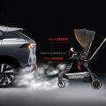 V9 Baby Walking Artifact Walking Stroller High Landscape Can Sit Lie Flat Lightweight and Foldable Four-wheeled Stroller. 