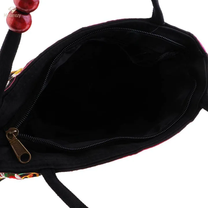 3pcs%20Women%20Handbag%20Embroidered%20Flower%20Canvas%20Shoulder%20Bag%20for%20Cell%20Wallet%20Purse%20-%20Image%205