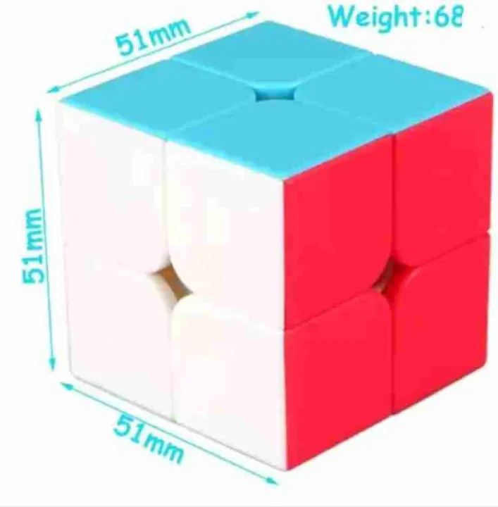 Rubik's%20Cube%20Sticker%20less%202x2%20Puzzle%20Speed%20Cube%20-%20Image%204