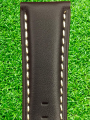 Muslin PU Leather Strich Belt Strap Only 24 mm - Black White.