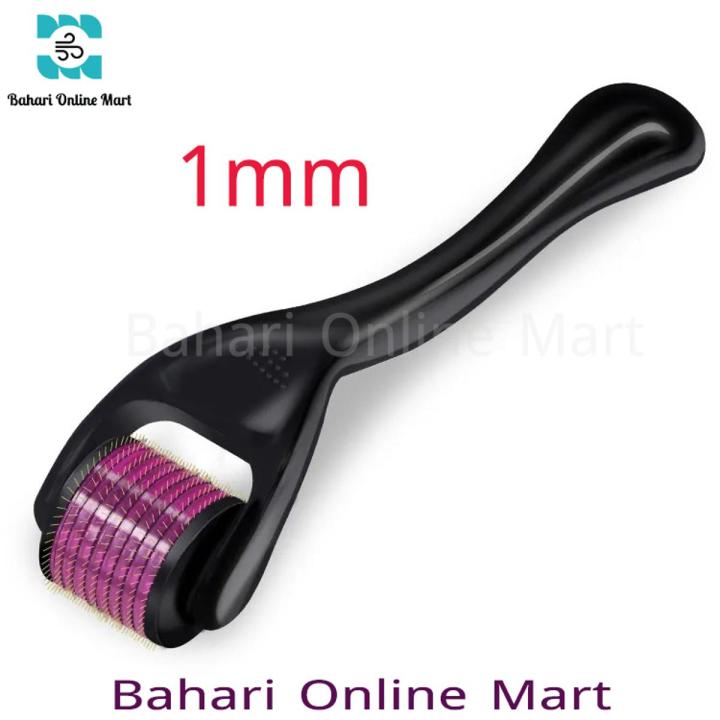 Dermaroller 1mm Titanium Steel 540 Needles Anti-Aging Skin Rejuvenation Tool for Men and Women