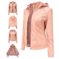 PU Leather Coat Women Woolen Jacket Spring Fall Winter Top Slim Korean Streetwear Moto Biker Punk Outwear Abrigos Mujer Invierno. 