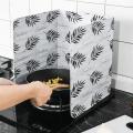 2pcs Foldable Aluminum Foil Heat-insulation Oil Plate Damper Oil Splash Board Anti-splash Oil Baffle for Kitchen.