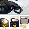 2pcs Car Side Mirror Brown Sun Rain Board Flashing Waterproof Visor Rubber Guard.