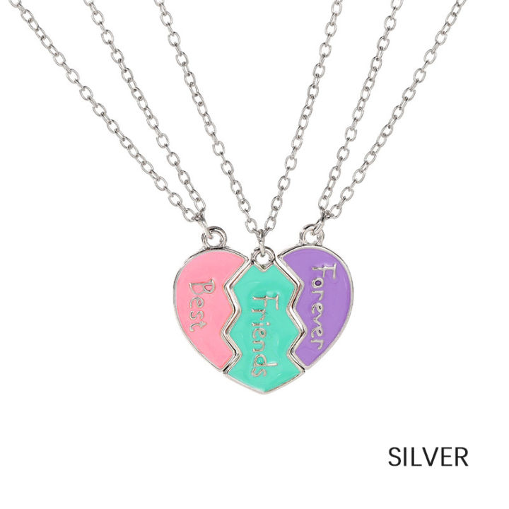 Best%20Friend%20Necklaces%20For%203%20Matching%20Heart%20Pendant%20Magnetic%20Bff%20Friendship%20Necklace%20Cuilei%20-%20Image%208