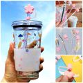 YANL MALL 1pcs Creative Reusable Airtight Straw Tips Drinking Dust Cap Cartoon Plugs Cover Silicone Straw Plug Cup Accessories. 