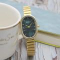 Fashion Small Oval Shape Women Watches Steel Strip Quartz Wristwatch Clock Fashion Casual Girl Student Women. 