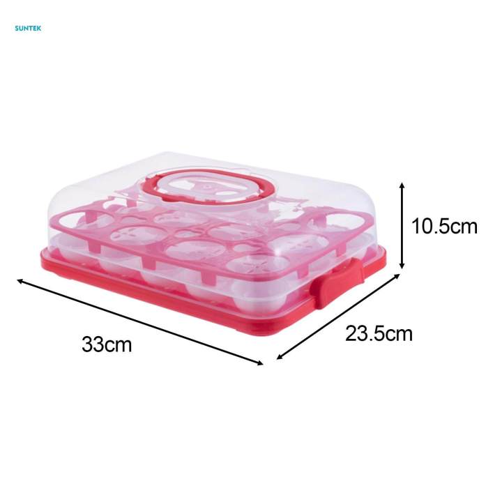 Cake%20Carrier%20with%20Cover%20Pie%20Cupcakes%20Carrier%20for%20Kitchen%20Fruits%20Camping%20Sqaure%20-%20Image%204