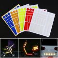 New Reflective Bike Sticker Fluorescent Motor Bicycle Reflector Bike Wheel Rim Night Safty Warning Reflector Film Cycling Decal. 