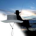 Wide Brim Bucket Hat Polyester Fisherman Visor for Vocation Outdoors Fishing Style A Light Gray. 