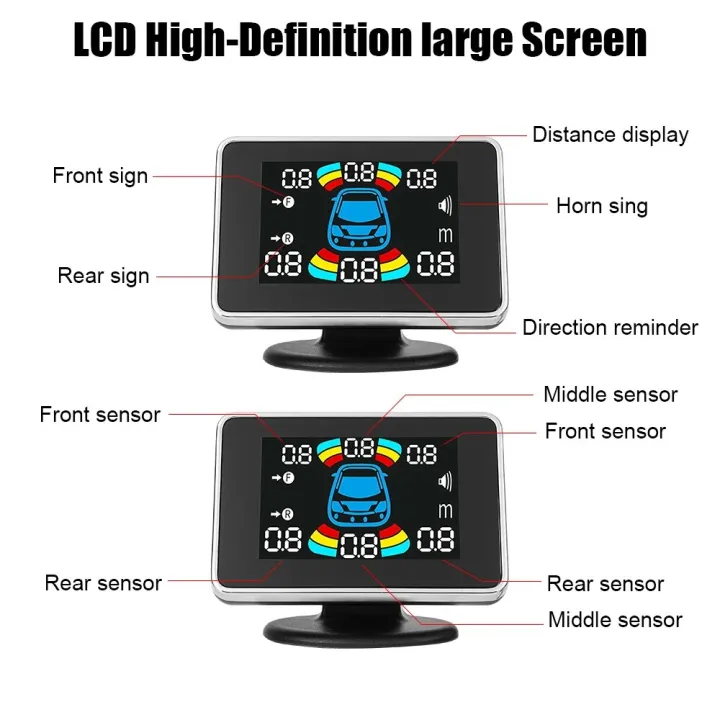 8%20sensors%20Grey-12V%20PDC%20Car%20Parking%20Sensors%208pcs%20Set%20Parktronic%20Distance%20Control%20Buzzer%20Alarm%20System%20LED%20Display%20Reversing%20Auto%20Radar%20Monitor%20-%20Image%206