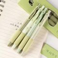 4 Pieces/Pack 0.5mm Coffee Series Gel Pen Set, Soft Touch Writing Pen, Black Refillable Stationery, Office Supplies,Student. 