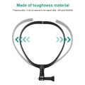 Adjustable Neck Mount Necklace Holder For GoPro Hero 12 11 10 9 8 7 6 5 4 Insta360 X2 X3 DJI Osmo Action Camera Accessories. 