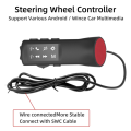 Car Steering Wheel Multi-Function Control Button Handle Key Universal Android Radio DVD 2 Din Android Wired Control Accessories. 