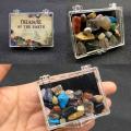Treasure Of Earth Crystal Tumbled Polished Natural Gem Stones Mix Colors In Box Mineral Specimen Crystal Stone For Gift. 