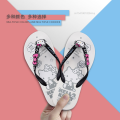 Y 2k Kawaii Sanrio Hello Kitty Platform Flip Flops Women Non Slip Pink Home Shoes Summer Cute Beach Slippers Sandals 2023 Girls.