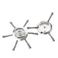 3/6 Head Steel Wire Grass Trimmer Head Lawn Mower Grass Brush Cutter Dust Removal Weeding Plate Swing Metal Blade for Garden Tool.