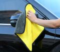 30X30 cm Car Bike Wash Double Layer Ultra Soft Scratch Proof Microfiber Towel. 