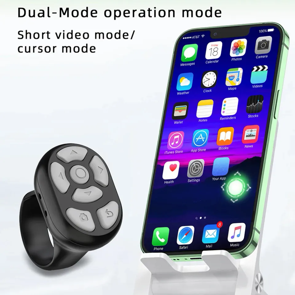 Telecomando Bluetooth Page Turner TikTok - 3 Pulsanti Per Video E Scorrimento, Compatibile Android/iOS - Foto 2