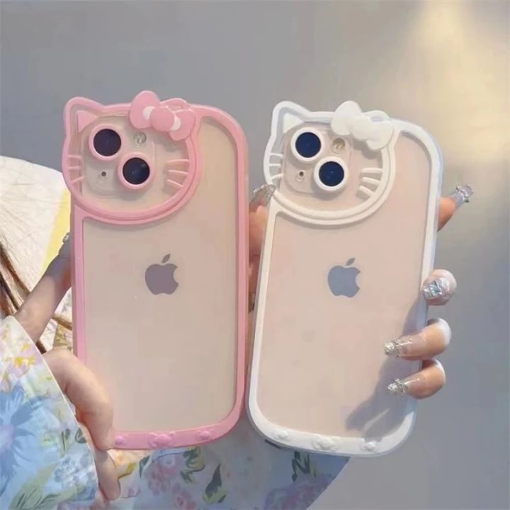 Sanrio%20Hello%20Kitty%20Transparent%20Case%20For%20iPhone%2014%2013%2011%2012%20Pro%20Max%20X%20XS%20XR%207%208%20Plus%20Cosmetic%20Mirror%20Cartoon%20Shockproof%20Cover%20Y2K%20Honoria%20-%20Image%203