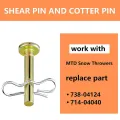 80 Pieces Shear Pins and Cotter Pins 738-04124 and 714-04040 Replacement Shear Pin and Bow Tie Lock Cotter. 
