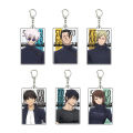 1pc Anime Jujutsu Kaisen Yuji Itadori Gojou Satoru Acrylic Pendant Keychain Keyring Decoration Collection Model Toy Cosplay.