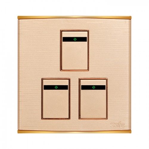 Premium Quality Walton Safe 3 Gang Switch -1 Way