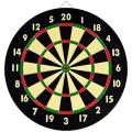 Black And White Dart Board 15". 