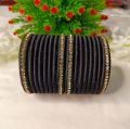 Silk Thread Reshmi Bangles with Stones For Girls and Women.
