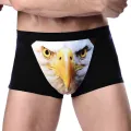 4XL Large Size Male Underwear Funny Cool Underpants Wolf Modal U Convex Underware Men Boxers Comfortable Soft boxer shorts man. 