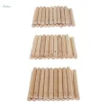 20 Pieces Round Wooden Stick DIY Unfinished Wood Crafts Making 7x1cm. 