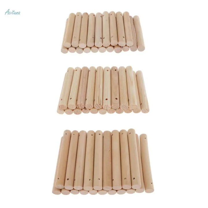 20 Pieces Round Wooden Stick DIY Unfinished Wood Crafts Making 7x1cm