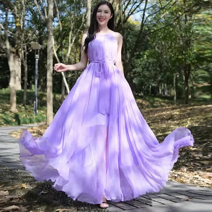 New%20Summer%20Chiffon%20Extra%20Long%20Large%20Swing%20Dress%20Women%20Solid%20Chiffon%20Beach%20Dress%20Summer%20Bohemian%20Maxi%20Dress%20Ladies%20Party%20Vestidos%20-%20Image%202