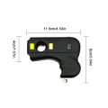 Outdoor fully handheld stun gun, rechargeable stun gun, LED, portable female tool. 