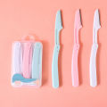 3pcs Colorful Eyebrow Trimmer Face Hair Razors Women Eyebrow Shaver Hair Removal Makeup Tools.
