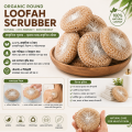 Scrubber Organic Round Shower Loofah & Bath Sponge - Body Brush.