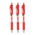 Chenguang same style press gel pen 0.5mm black student Xi ballpoint pen conference pen office supplies. 