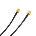 10m SMA Male to SMA Male M-M Connector RF Coaxial Pigtail RG174 Extension Cable Gold.