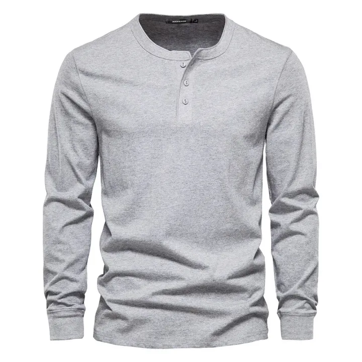 Autumn%20Henley%20Collar%20T%20Shirt%20Men%20Casual%20Solid%20Color%20Long%20Sleeve%20T%20Shirt%20for%20Men%20High%20Quality%20100%25%20Cotton%20Fashion%20Mens%20T%20Shirts%20-%20Image%203