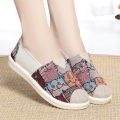 Spring New Beijing Traditional Cloth Shoes Women's Korean Style Slip-on Lazy Shoes Flat Canvas Shoes Women's All-Match Casual Shoes. 