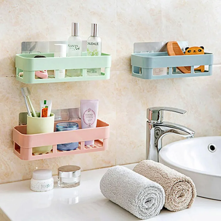 Plastic Wall Shelf Bathroom Storage Plastic Wall Shelf