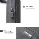 POFOKO A520 Series 14-15.4 inch Multi-functional Laptop Handbag with Trolley Case Belt. 