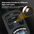 Grip Strength Tester 265Lbs / 120Kg Digital Hand Dynamometer, Blue.